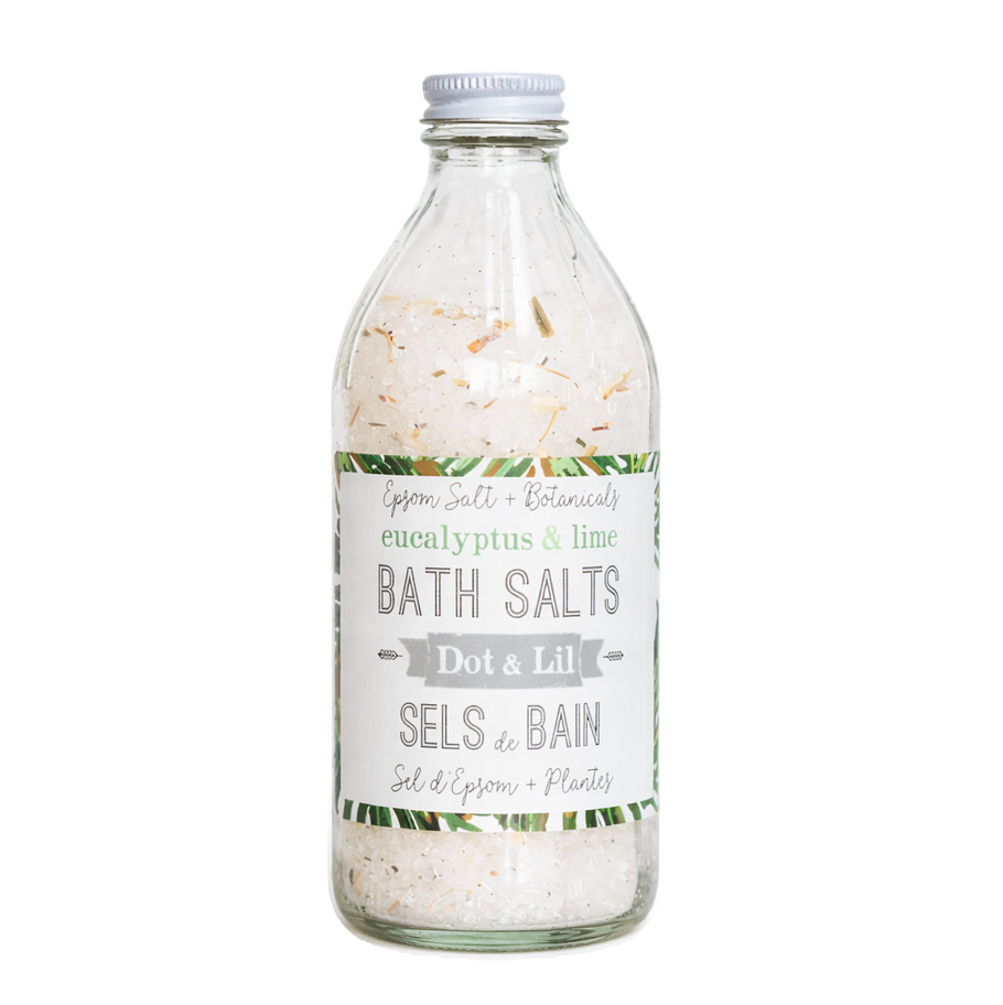 Sels de Bain Eucalyptus & Lime - Dot & Lil | La Commère Magasin Général