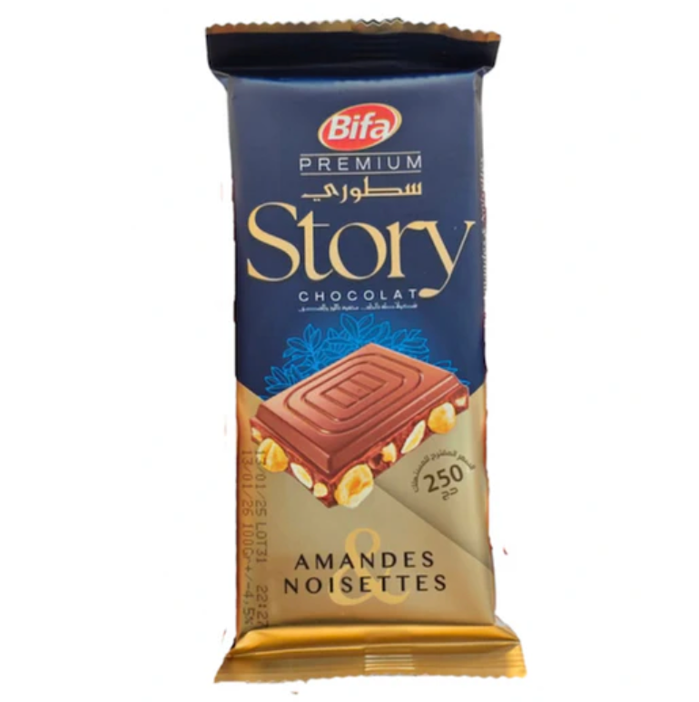 Bifa Story Premium Chocolate Kunafa Avec Amandes Et Noisettes Bifa Story Premium Chocolate Kunafa Avec Amandes Et Noisettes