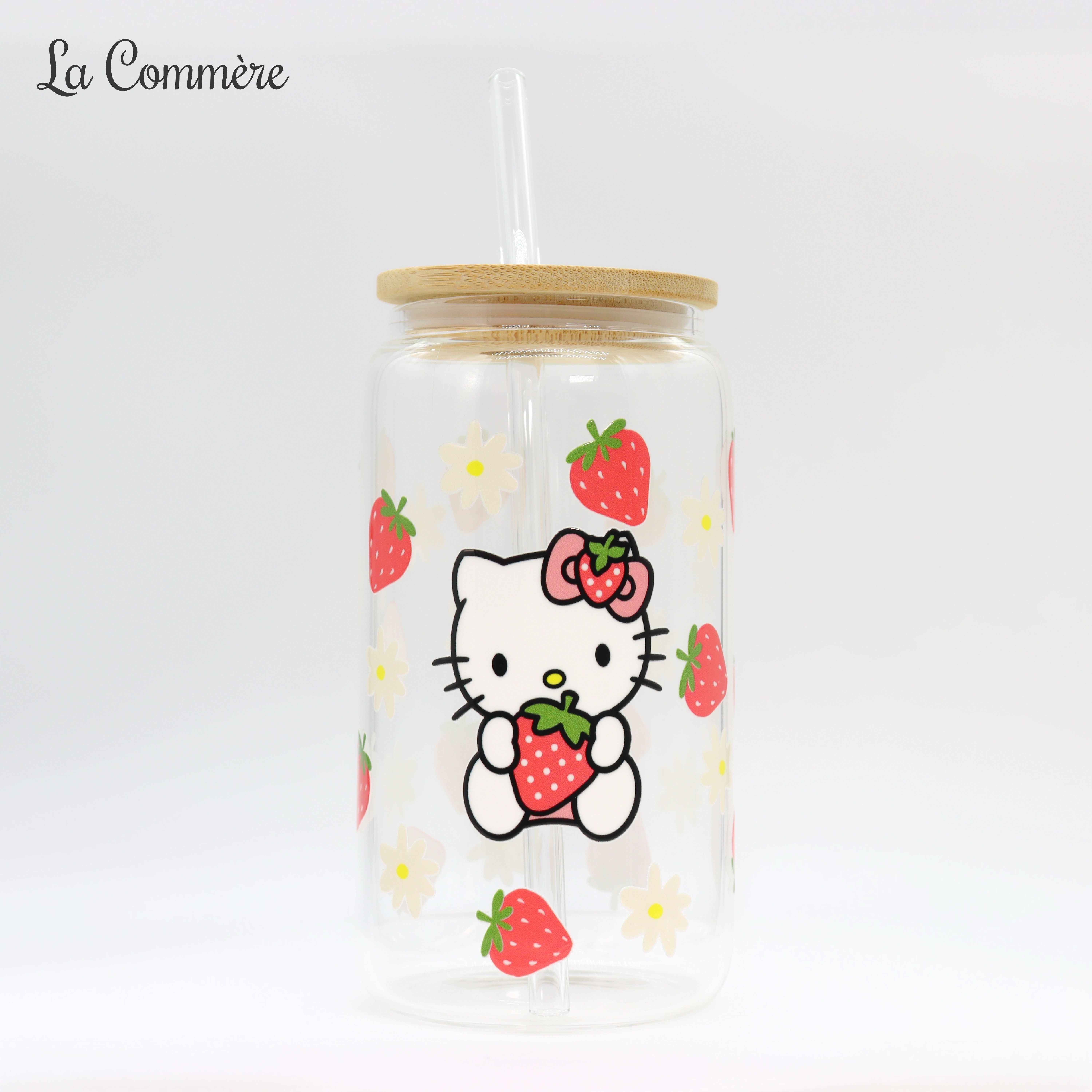 Verre Hello Kitty Rose – Bec Suceur Et 2 Poignées Pour Enfant (neuf)
