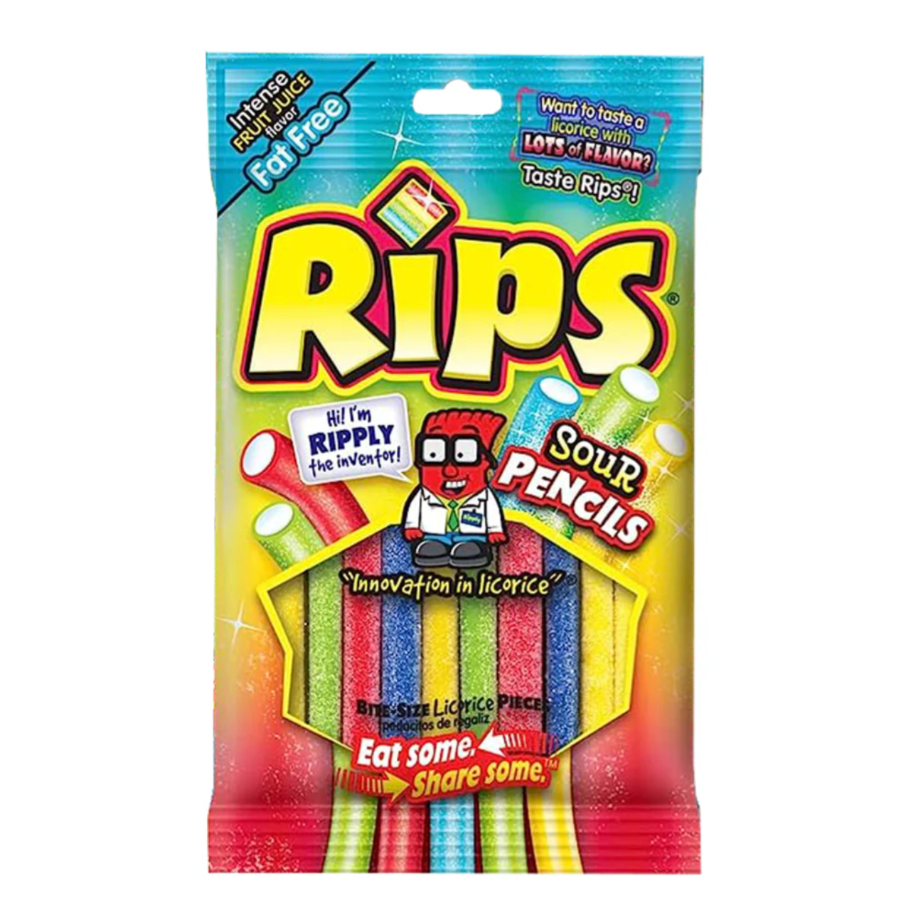 RIPS - SOUR LICORICE PENCIL | La Commère Magasin Général